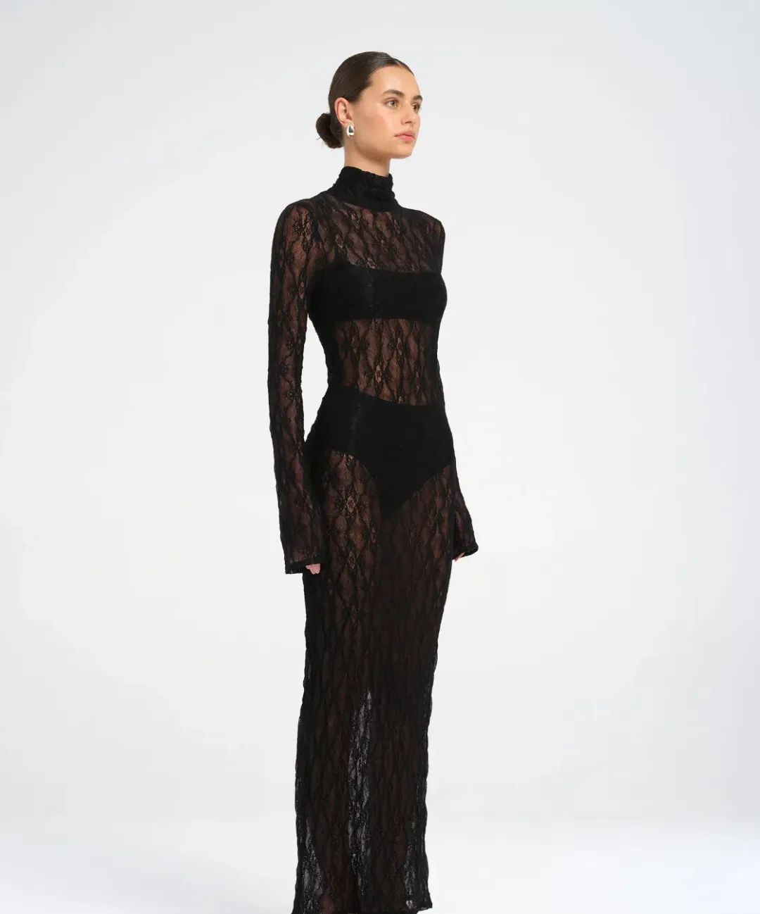 BENNI Dante Maxi Dress Black Size 8  for rent on The Volte - main image