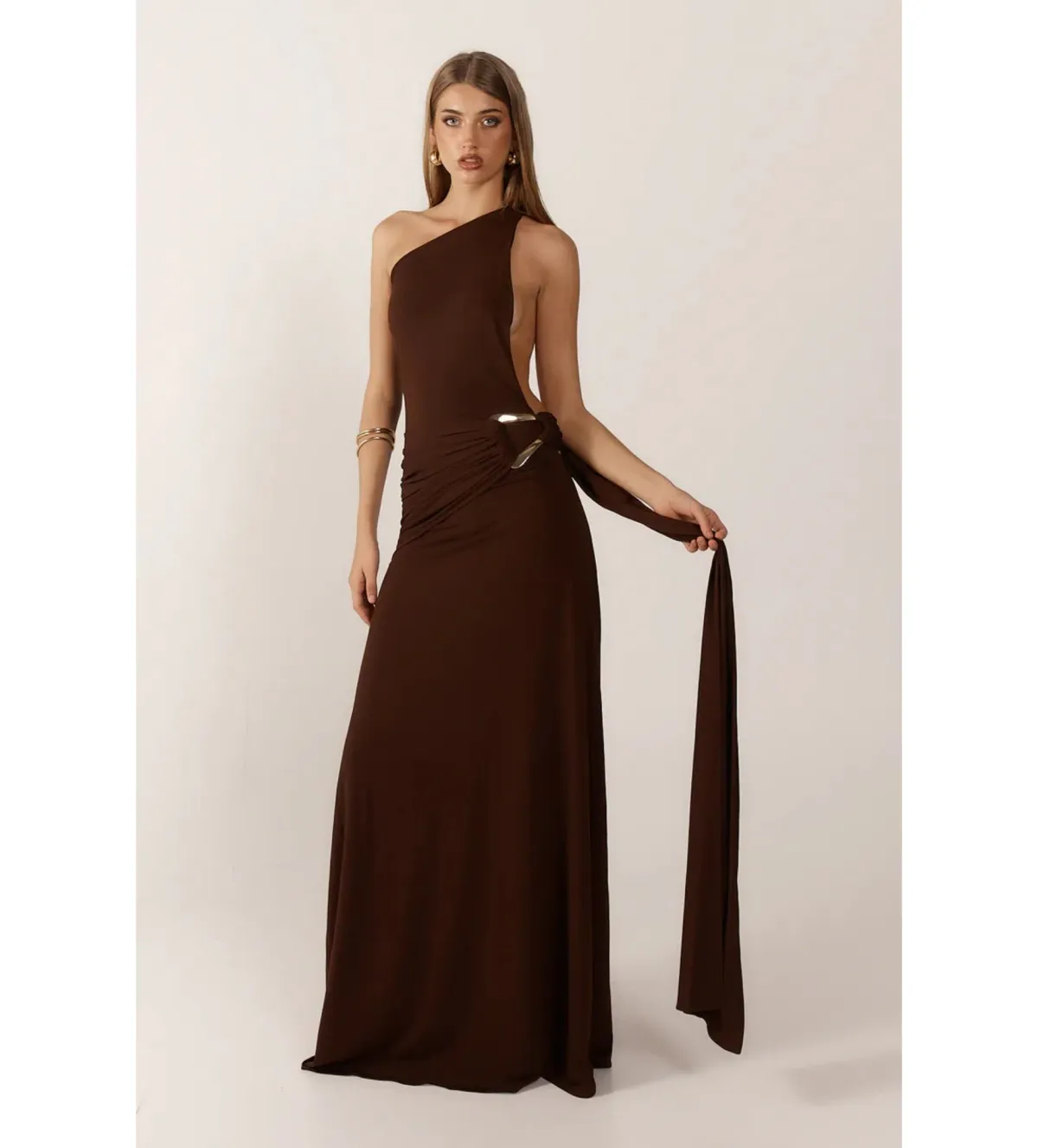 Ance Gria Gaia Gown Brown Size M AU 10 for rent on The Volte - main image
