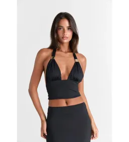 Sasha Therese Cleo Top and Maxi Skirt Set Black Size M AU 10 for rent on The Volte - image 5