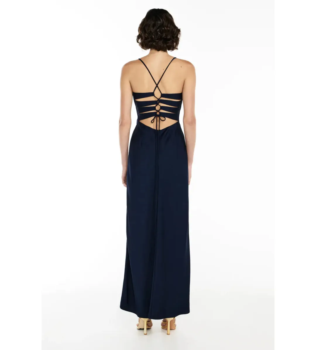 Manning Cartell Navy Time To Shine Slip Maxi Dress in Blue Size AU 6 for rent on The Volte - main image