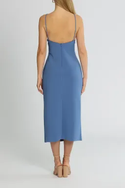 Bec and Bridge Josette Midi Cutout Dress Blue Size AU 14 for rent on The Volte - image 3
