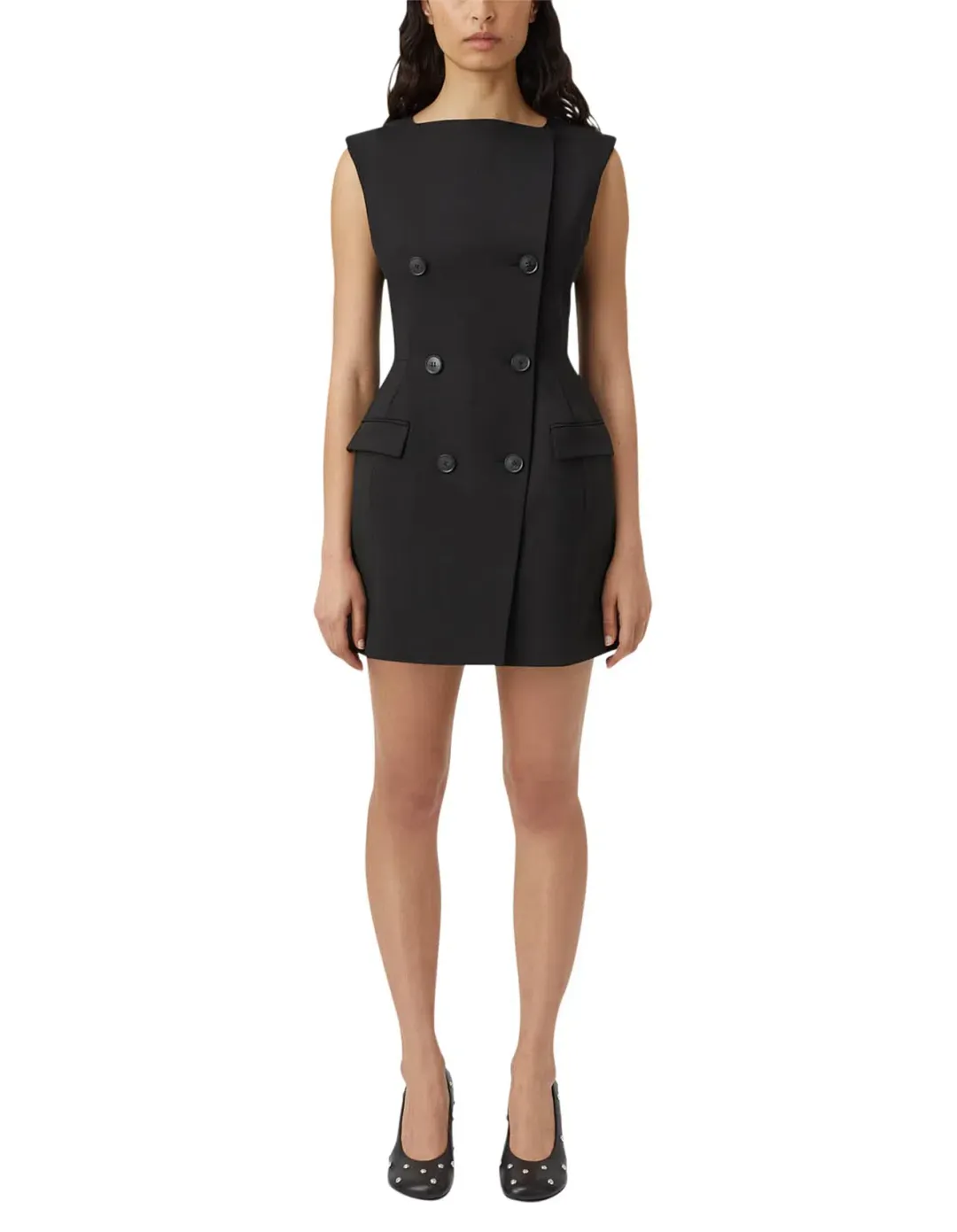 Camilla and Marc Dusk Mini Dress Black Size 6/XS for rent on The Volte - main image