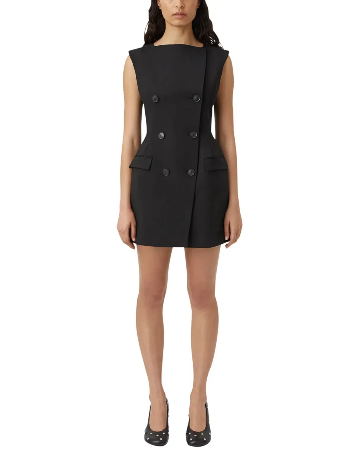 Camilla and Marc Dusk Mini Dress Black Size 6/XS for rent on The Volte - main image