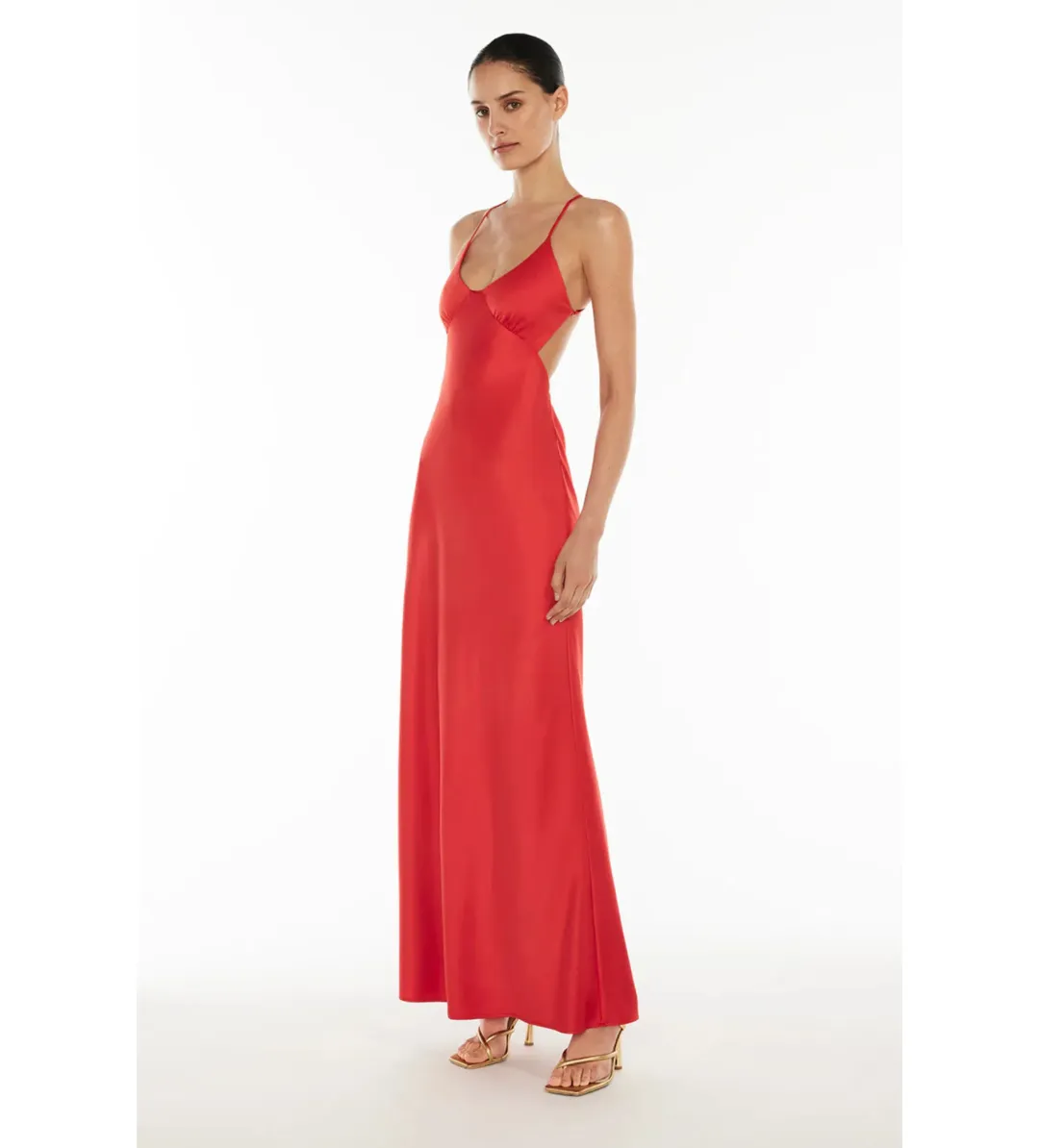 Manning Cartell Saturation Point Slip Maxi Dress in Red Size 10 for rent on The Volte - main image