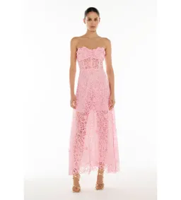 Manning Cartell Pink Tea Ceremony Maxi Dress In Pink Size 6 for rent on The Volte - image 1