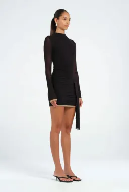 Benni Kingsley Mini Dress in Black Size 8 for rent on The Volte - image 3