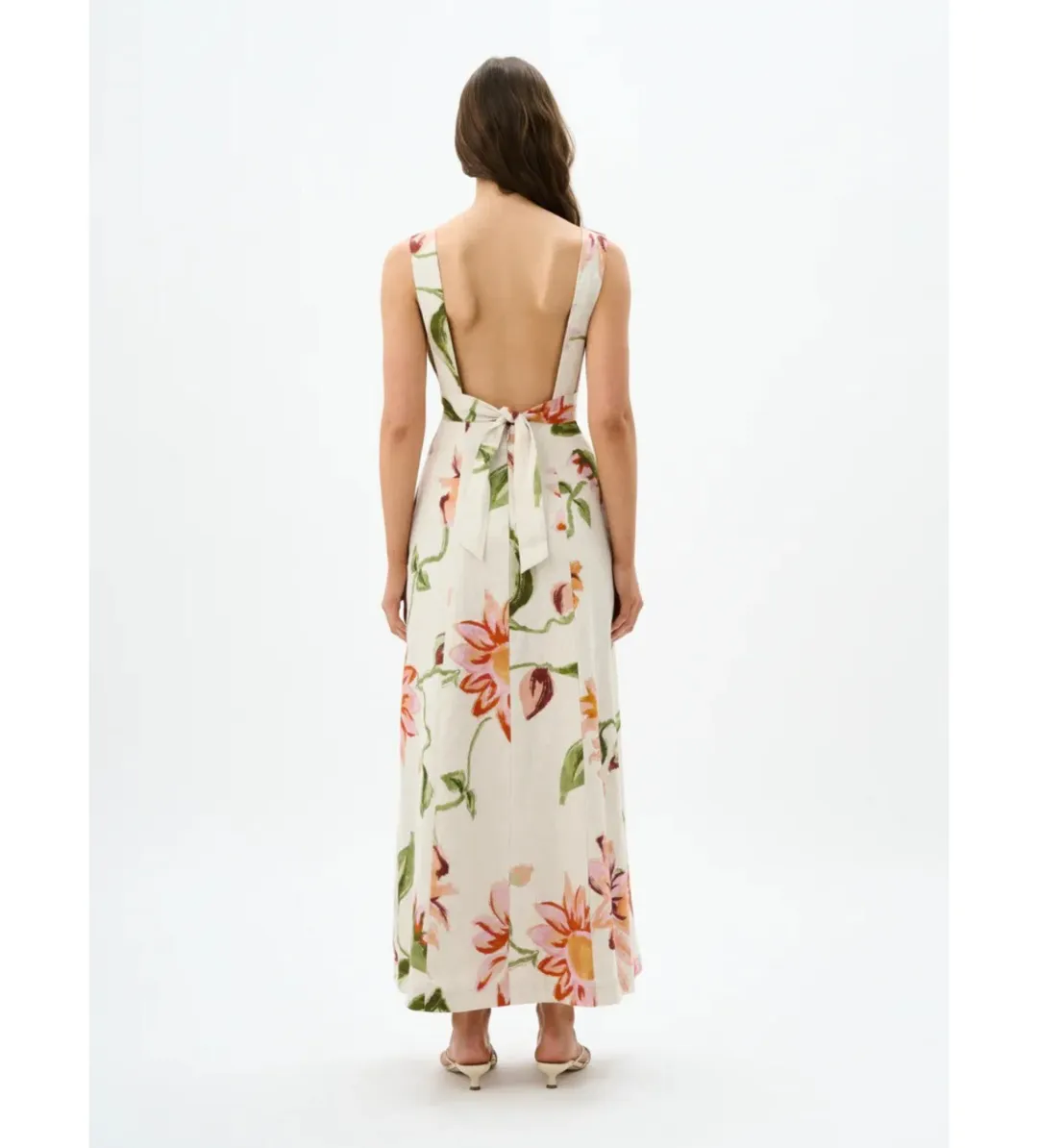 Roame Isolde Maxi Dress Raphia Bloom One Size for rent on The Volte - main image