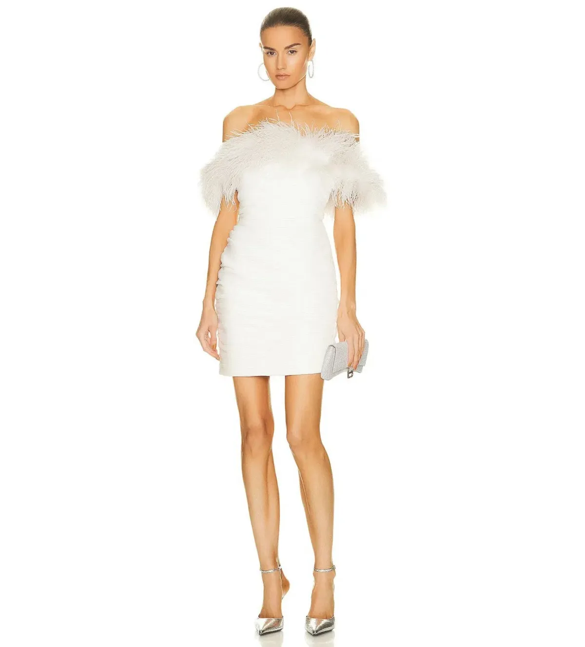 Rachel Gilbert Zion Mini Dress White Size AU 6 for rent on The Volte - main image