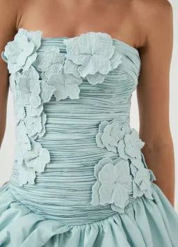 AJE Splendour Mini Dress Silver Blue Size 6 for rent on The Volte - image 3