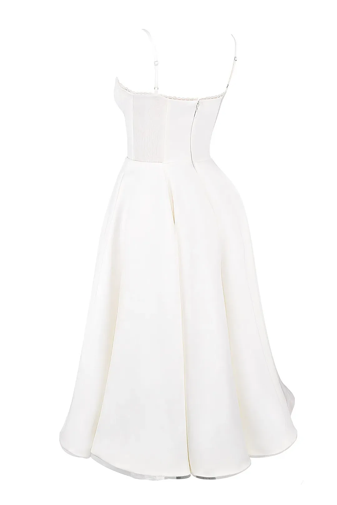 House of CB Mademoiselle White Tull Midi Dress Size AU 6 for rent on The Volte - main image