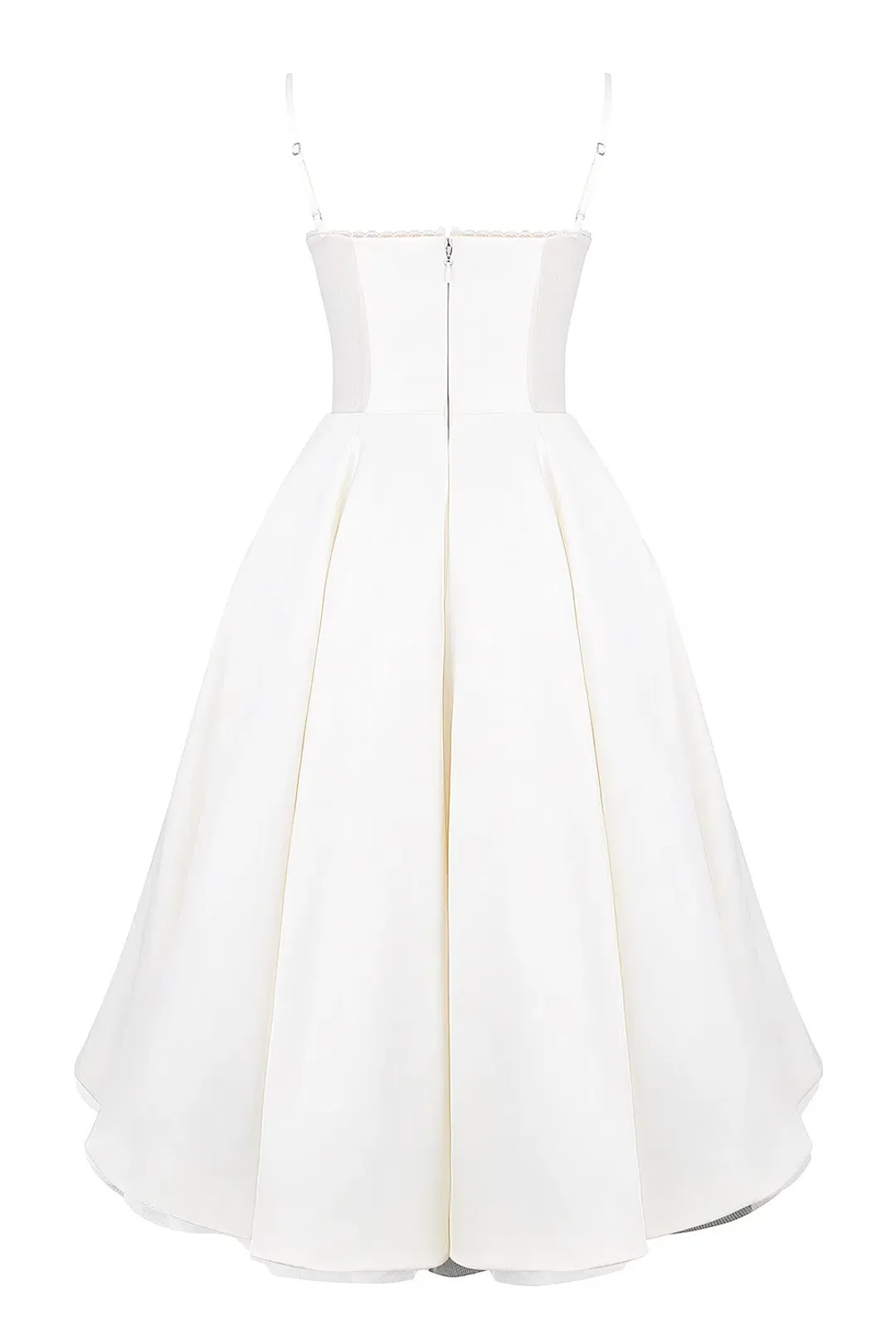 House of CB Mademoiselle White Tull Midi Dress Size AU 6 for rent on The Volte - main image