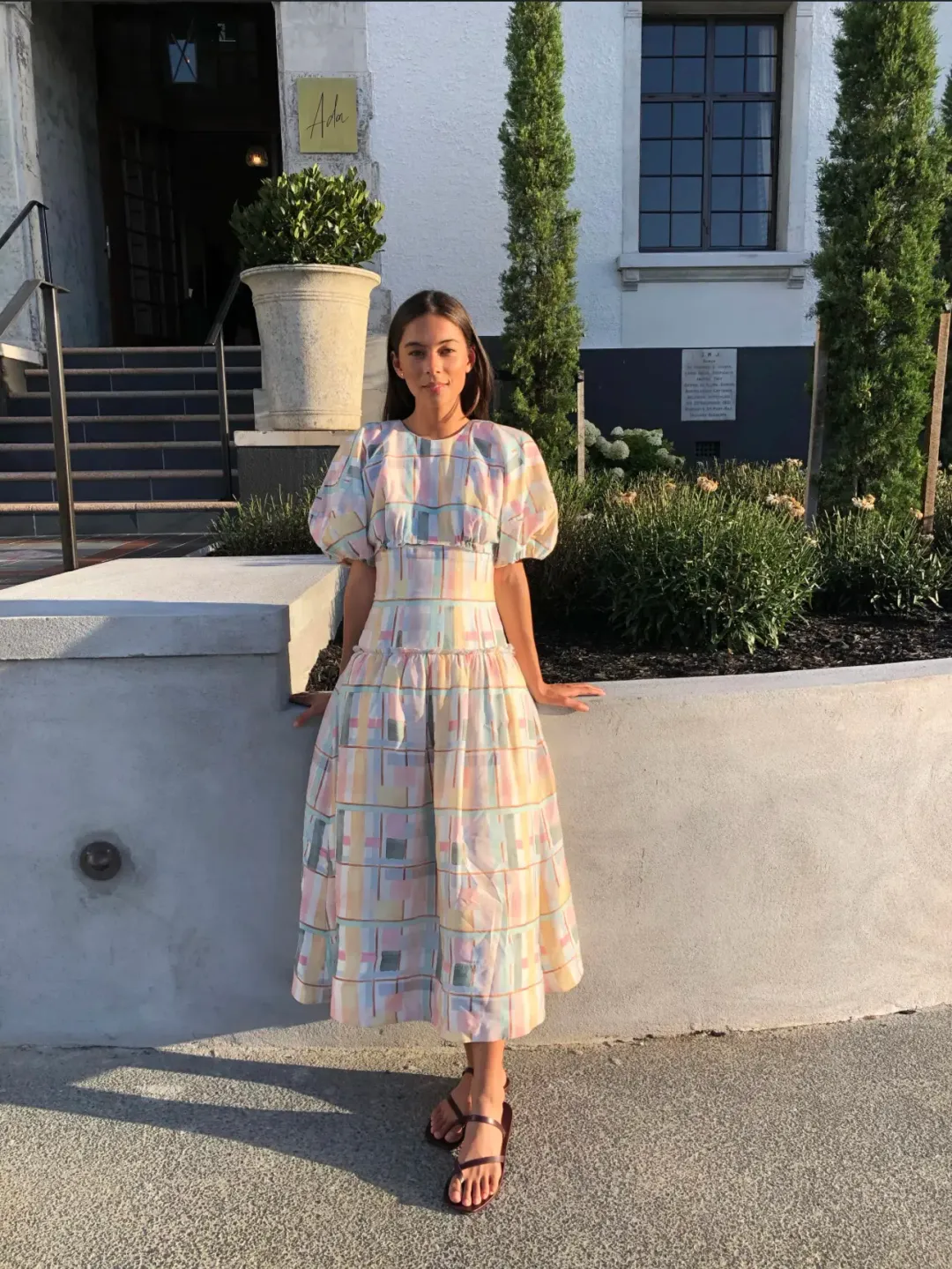 AJE LEspirit Corset Midi Dress Size 8 for rent on The Volte - main image