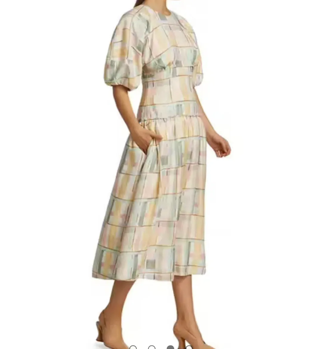 AJE LEspirit Corset Midi Dress Size 8 for rent on The Volte - main image