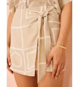 Bec and Bridge Salma Halter Crop Top and Wrap Mini Skirt Set Checkers Size AU 6 for rent on The Volte - image 5