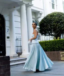 Acler Avonlea Midi Dress Celeste Blue Size 10 for rent on The Volte - image 6