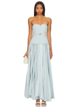 Acler Avonlea Midi Dress Celeste Blue Size 10 for rent on The Volte - image 1