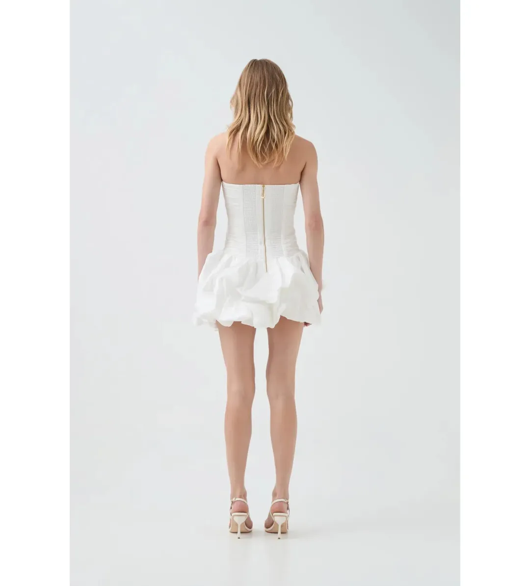 Aje Violette Bubble Mini White Size 8 for rent on The Volte - main image