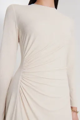 Scanlan Theodore Draped Tinsel Midi Vanilla Size 10 for rent on The Volte - image 2