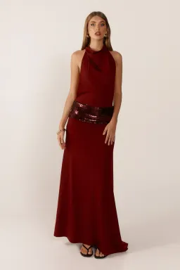 Ance Gria Wine Adele Gown Size AU 8 for rent on The Volte - image 2