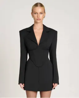 Eliya The Label Danni Blazer Mini Dress Black Size M AU 10 for rent on The Volte - image 6