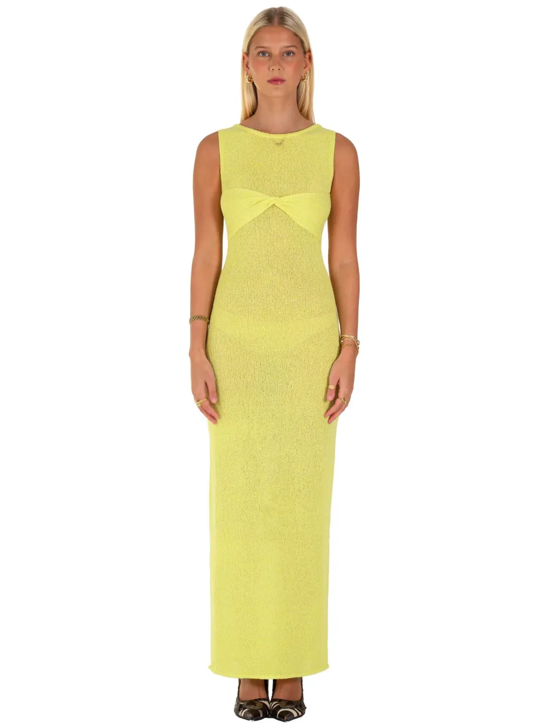I am Delilah Giselle Maxi Dress in Lemon Size 6 for rent on The Volte - main image