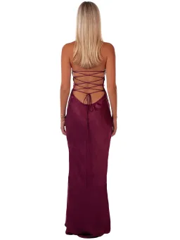I Am Delilah Jade Maxi Dress in Berry Size S AU 8 for rent on The Volte - image 3