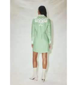 Alemais Ruby Applique Mini Dress Mint Size 10 for rent on The Volte - image 3