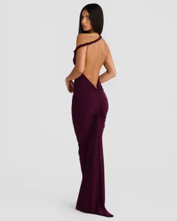 Melani The Label Maia Maxi Gown Mulberry  Size 6 for rent on The Volte - image 2