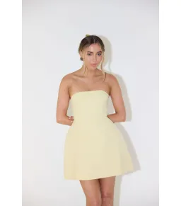 Odd Muse The Ultimate Muse Strapless Dress Lemon Size XXS/4 for rent on The Volte - image 2