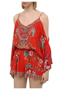 Camilla Drop Shoulder Playsuit Cameos Can Can Size S AU 10 for rent on The Volte - image 2