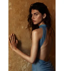 Sir The Label Ruby Open Back Gown in Aqua Size 10 for rent on The Volte - image 2