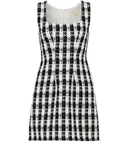 Maje Rocky Checked Cotton-Blend Tweed Mini Dress Multi Size AU 8 for rent on The Volte - image 7