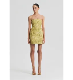 Scanlan Theodore Tinsel Linen Dress Green Size 8 for rent on The Volte - image 1