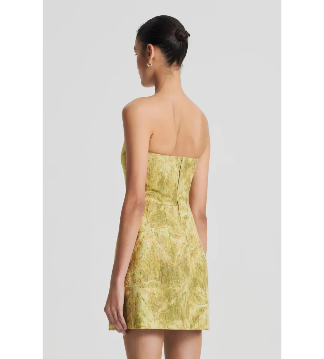 Scanlan Theodore Tinsel Linen Dress Green Size 8 for rent on The Volte - main image