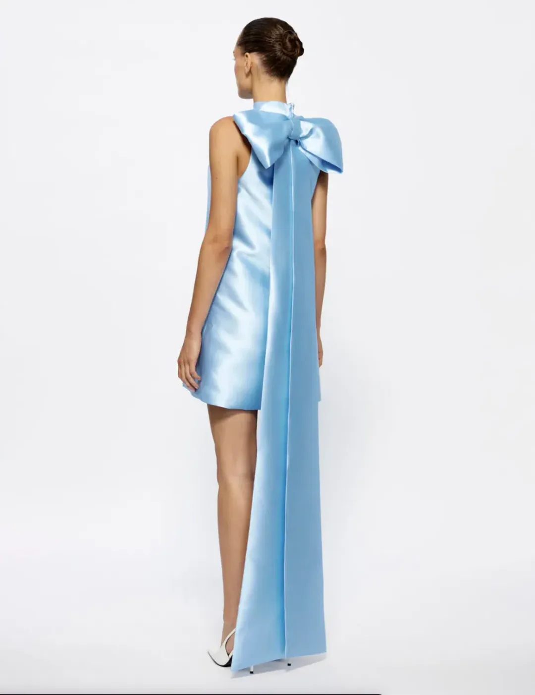 Effie Kats Jorja Mini dress in  Cornflower Blue Size AU 10 for rent on The Volte - main image