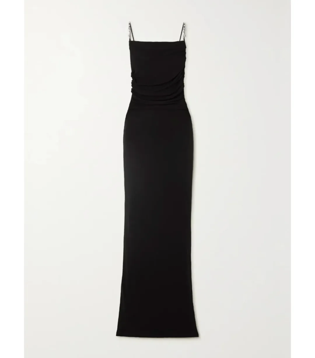 Christopher Esber Open-back Embellished Ruched Crepe Maxi Gown Black Size AU 6 for rent on The Volte - main image