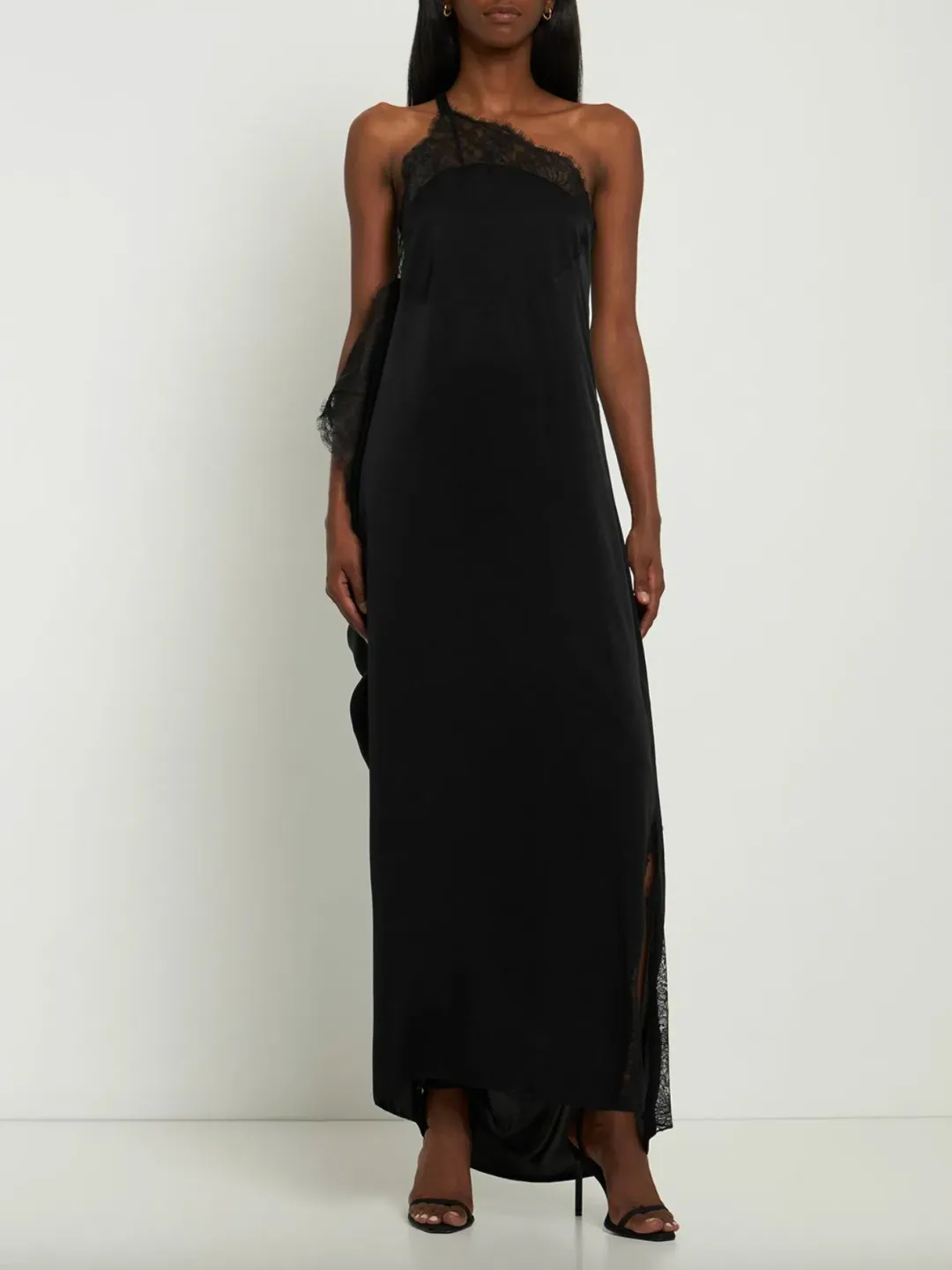 JW Anderson One Soulder Lace Maxi Dress Size AU 8 for rent on The Volte - main image