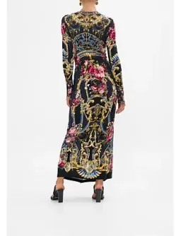 Camilla Long V Neck Twist Front Jersey Dress Size 14/L for rent on The Volte - image 3