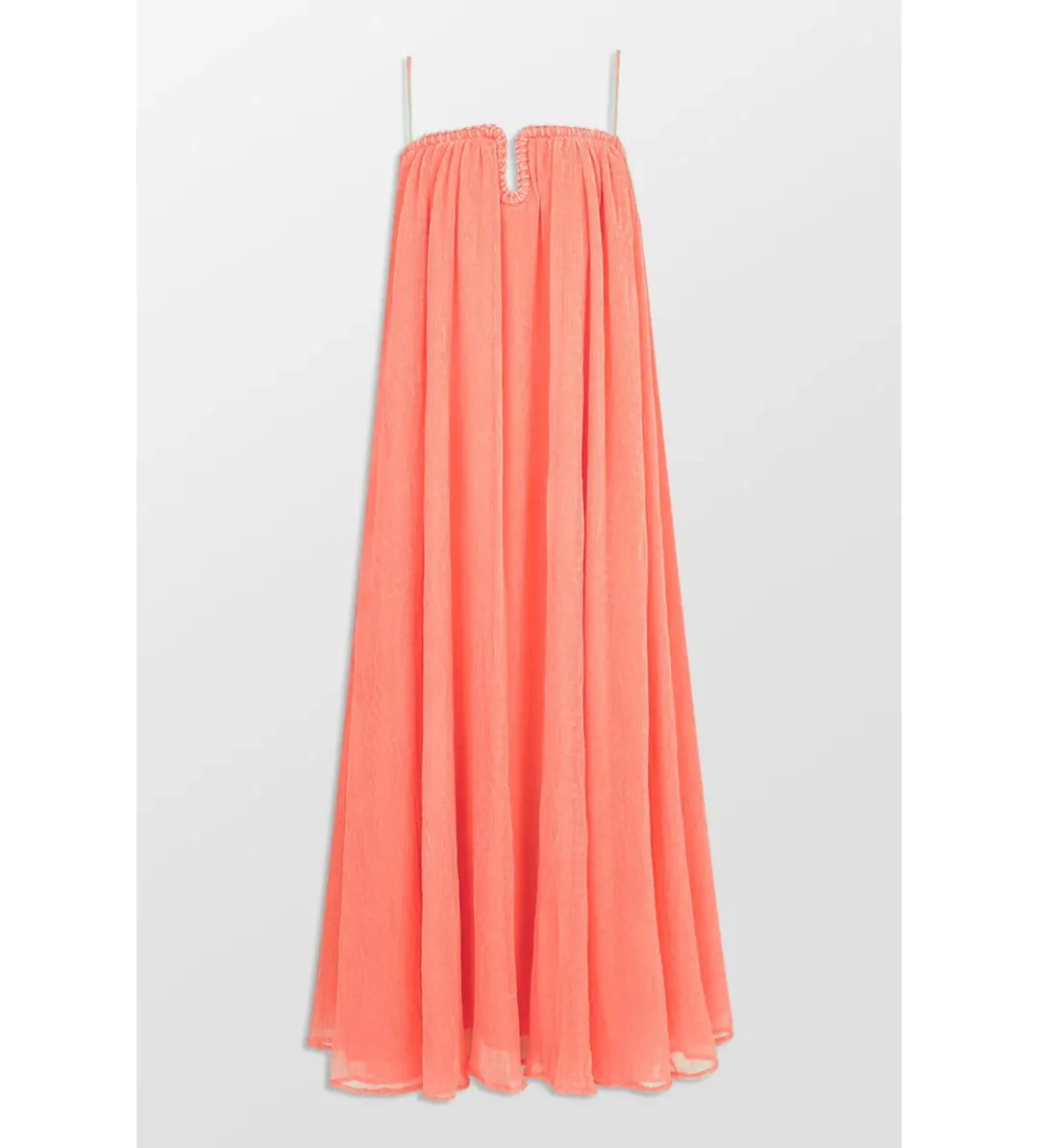 Aje Filigree Sweetheart Midi Dress Sunset Orange Size AU 12 for rent on The Volte - main image