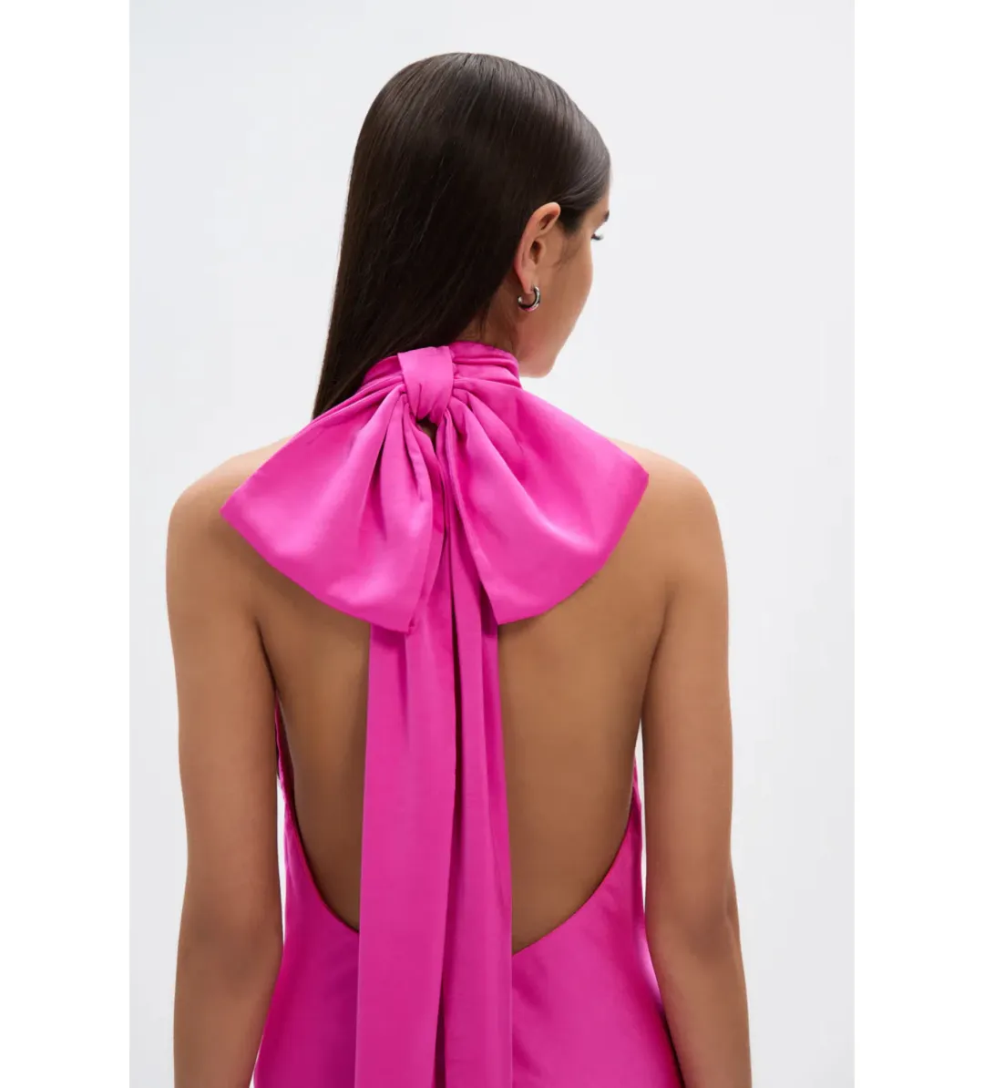 MISHA Evianna Satin Gown Pink Size 10 for rent on The Volte - main image