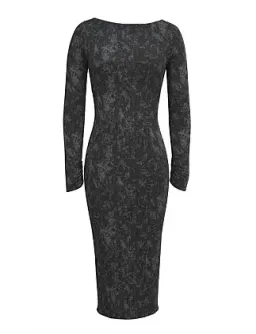 Mistress Rocks Distressed Open Back Midi Dress Size 8/XS for rent on The Volte - image 9