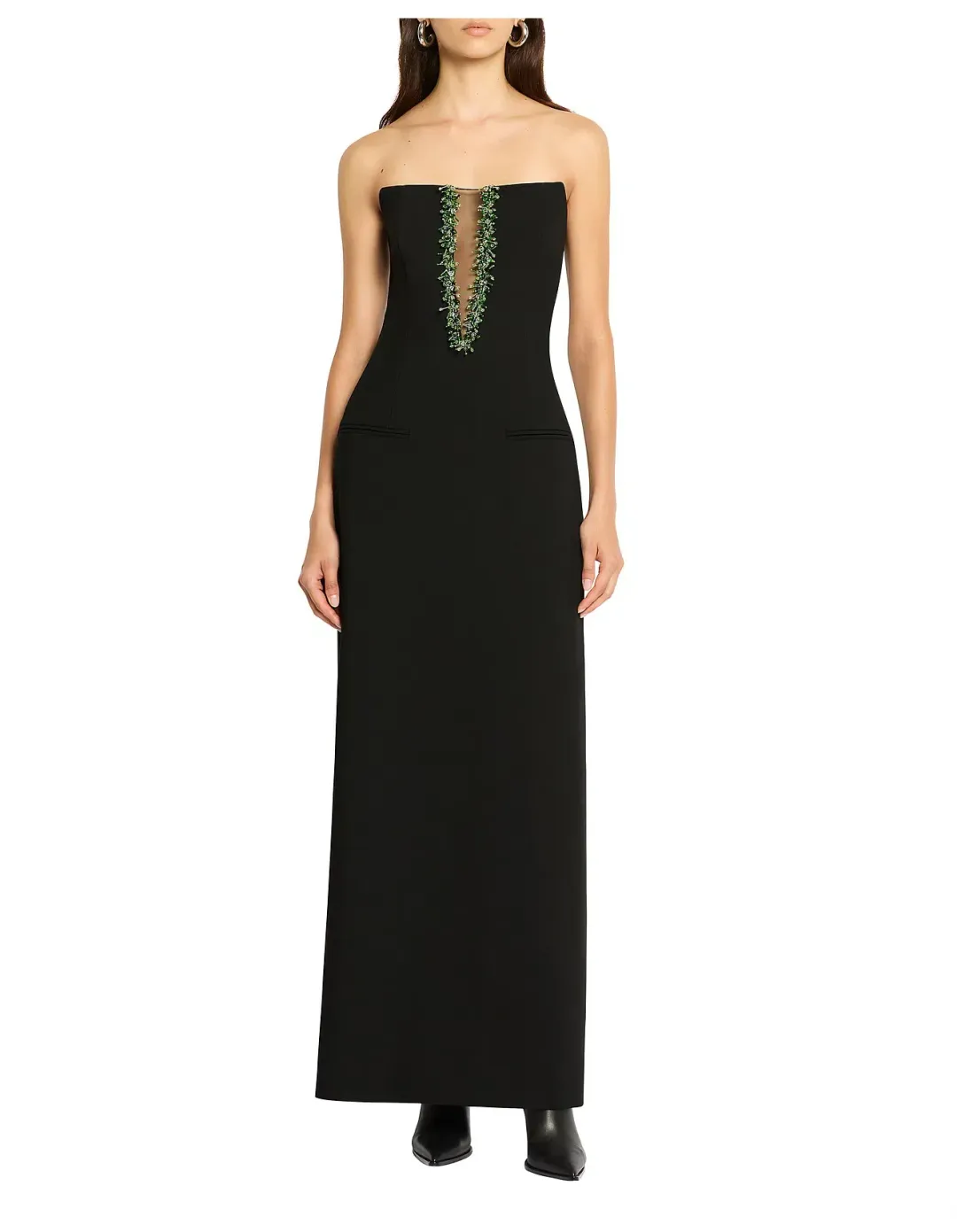 Sass and Bide Hanging Garden Maxi Dress Black  Size 10 for rent on The Volte - main image