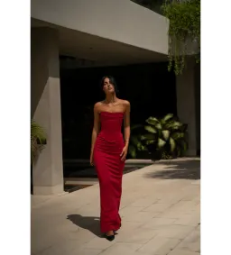 HNTR The Label Louie Maxi Gown Wine Size 8 for rent on The Volte - image 3