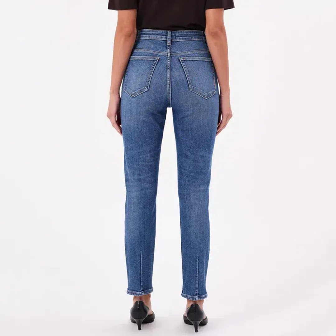 Neuw Denim Lola Mom Iris Jeans Indigo Size 8/S for rent on The Volte - main image