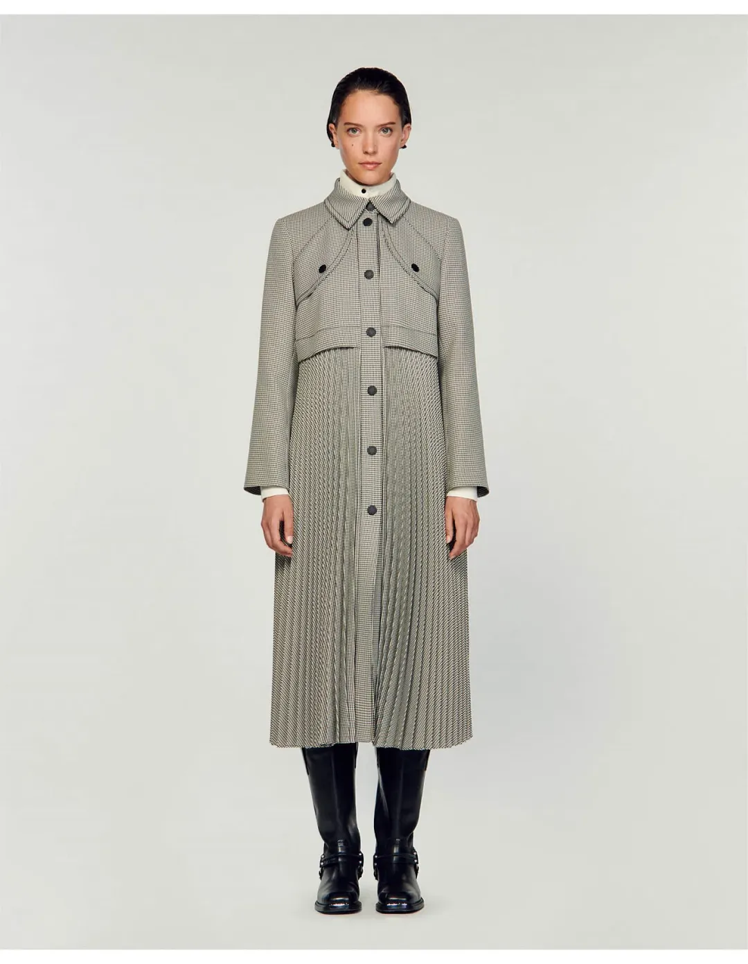 Sandro Paris Mathilda Trench Coat Size 12/L for rent on The Volte - main image