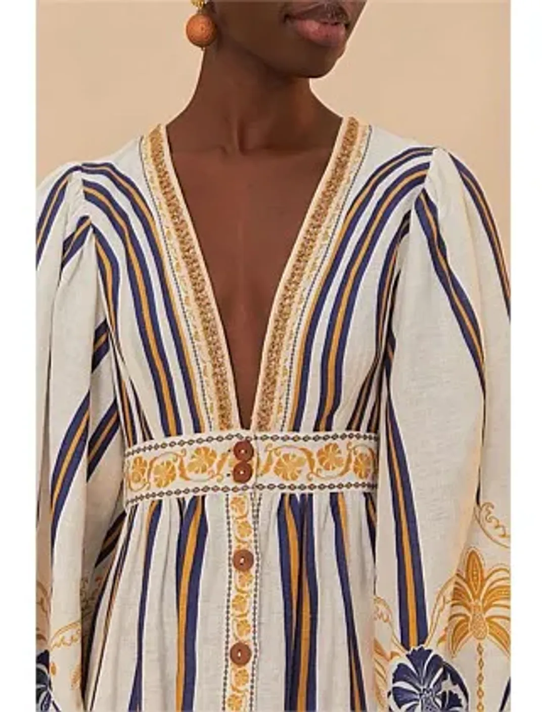 Farm Rio Pineapple Deco Maxi Dress Size 18/L for rent on The Volte - main image