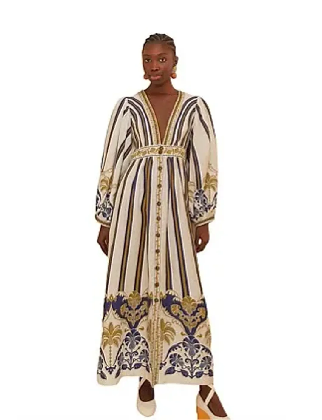 Farm Rio Pineapple Deco Maxi Dress Size 18/L for rent on The Volte - main image