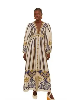 Farm Rio Pineapple Deco Maxi Dress Size 18/L for rent on The Volte - image 1