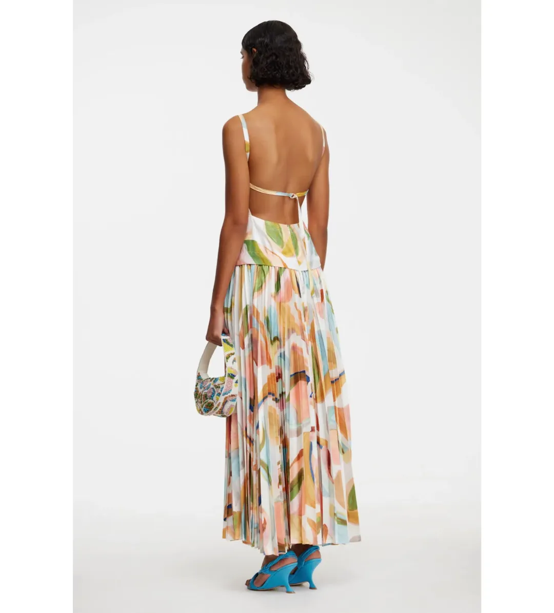 Acler Leasgill Midi Dress in Cubist Canyon Size AU 10 for rent on The Volte - main image