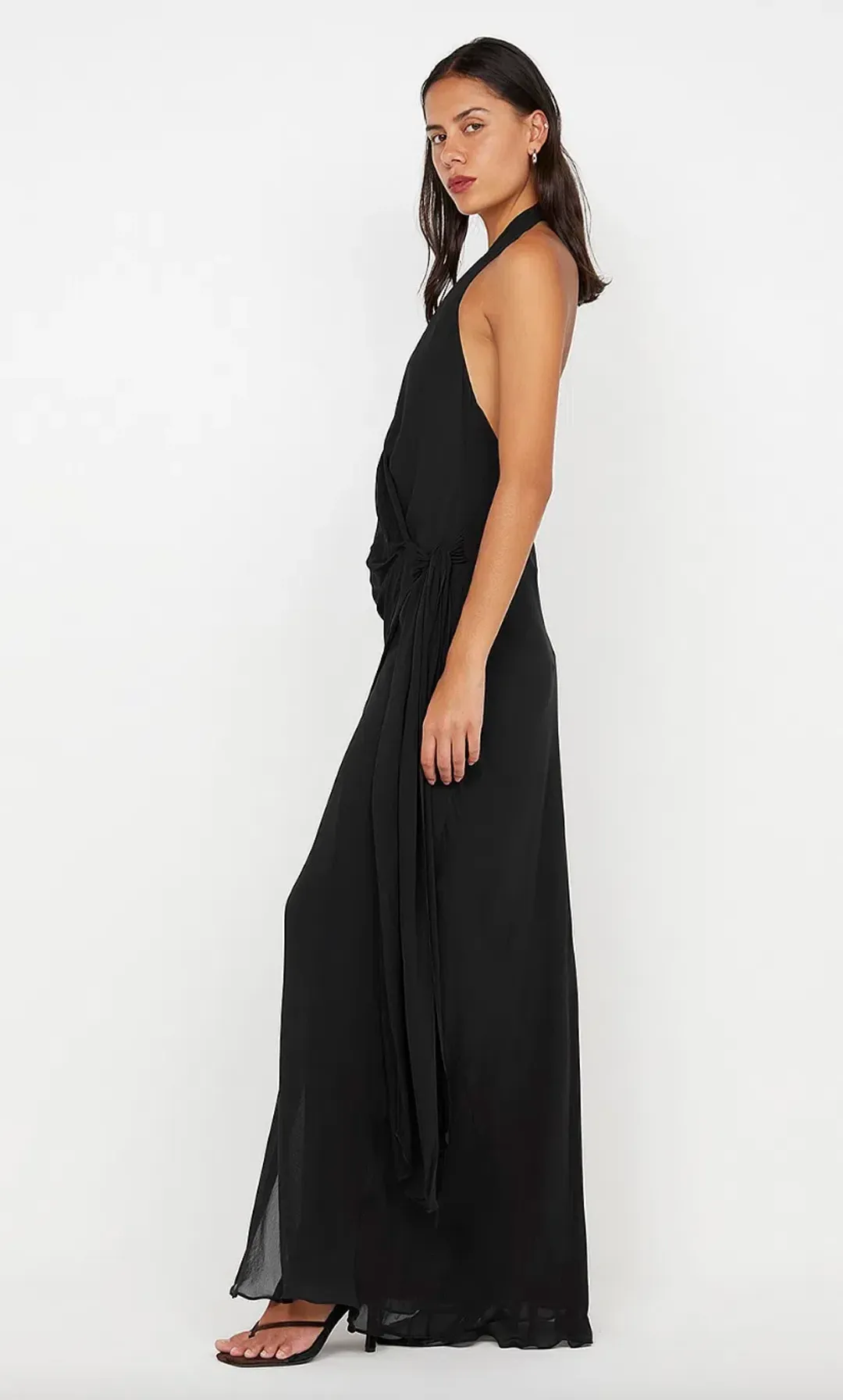 Bec Bridge Soneva Wrap Dress Black Size 8  for rent on The Volte - main image